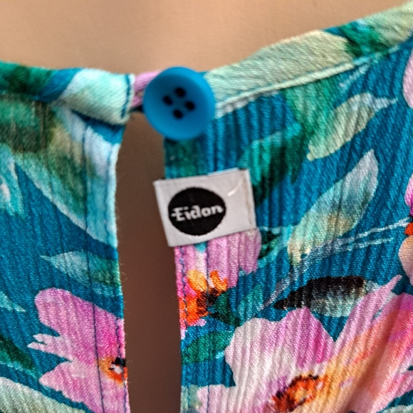 Eidon by Body Glove Summer Halter Dress, Lagoon Floral, Small - Picture 4 of 6